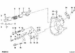 GETRAG 280 INNER GEAR SHIFTING PARTS diagram for BMW 6 Series E24 M6