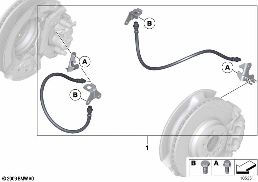 Kit flessibile freno anteriore diagram for BMW Rolls-Royce Phantom RR1 Phantom