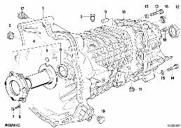 GETRAG 260/6 HOUSING+ATTACHING PARTS diagram for BMW 5 Series E28 535i
