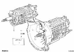 MANUAL TRANSMISSION diagram for BMW 5 Series E28 535i