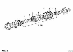 ชิ้นส่วนชุดล้อเฟือง Getrag 235 diagram for BMW 5 Series E12 520