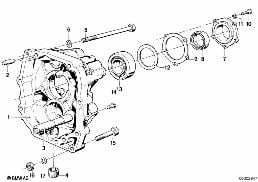 GETRAG 245/10/11 COVER+ATTACH.PARTS diagram for BMW 3 Series E21 315