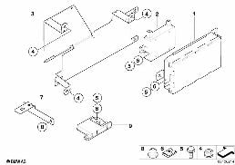 Pièces pour SA 644 - coffre à bagages diagram for BMW Z4 E85 2.5i