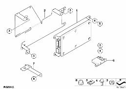 Pièces pour SA 638 - coffre à bagages diagram for BMW Z4 E85 2.5i