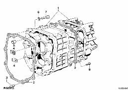 GETRAG 265/5 COVER+ATTACH.PARTS diagram for BMW 5 Series E28 535i