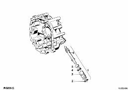 GETRAG 265/5 SPEEDOMETER DRIVE diagram for BMW 5 Series E28 535i