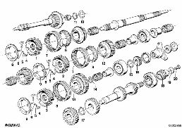 GETRAG 265/5 GEAR WHEEL SET,SING PART