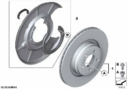 Freno ruote posteriore-Disco Freno diagram for BMW Rolls-Royce Phantom RR1 Phantom