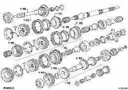 GETRAG 265/5 GEAR WHEEL SET-REPAIR KIT diagram for BMW 5 Series E28 535i