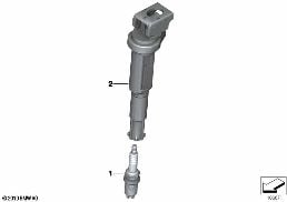 Bobina accensensione/candela diagram for BMW Rolls-Royce Phantom RR1 Phantom