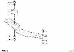 GEARBOX SUSPENSION diagram for BMW 5 Series E12 525