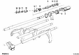 GETRAG 265/5 INNER GEAR SHIFTING PARTS diagram for BMW 5 Series E28 535i