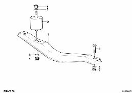 GEARBOX SUSPENSION/MOUNTING diagram for BMW 7 Series E23 735i