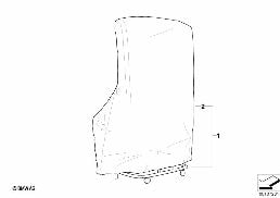 HARDTOP HOLDER/MOBILE diagram for BMW 3 Series E36 M3