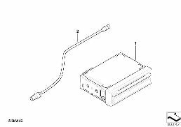 Zmiana nawigacji z MK-2 na MK-3 diagram for BMW 5 Series E39 520d