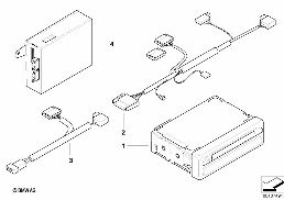 MODIFICAT. NAVIGATION MK-1 TO MK-3 diagram for BMW 7 Series E38 740i