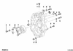 GETRAG 265/6 COVER+ATTACH.PARTS diagram for BMW 7 Series E23 735i