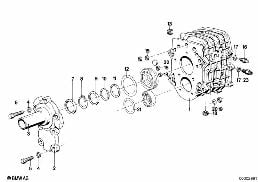 GETRAG 265/6 HOUSING+ATTACHING PARTS diagram for BMW 5 Series E28 535i