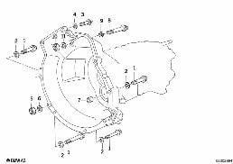 GEARBOX MOUNTING diagram for BMW 8 Series E31 850Ci