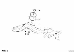 GEARBOX SUSPENSION diagram for BMW 3 Series E36 M3