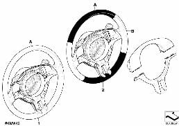 INDIVID. SPORTS STRNG WHL,AIRBAG,SA 206 diagram for BMW 3 Series E46 318i