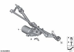 SINGLE WIPER PARTS diagram for BMW Z4 E89 18i
