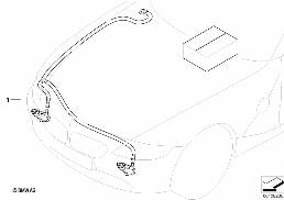 Kit de montage pour lave-phares diagram for BMW Z4 E85 2.5i