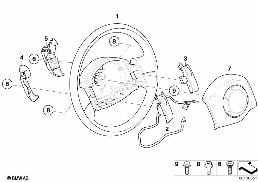 Kierownica z pod. pow. Steptronic diagram for BMW MINI R50 Cooper