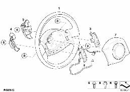 Kier. wielofunk. z pod. pow. Steptronic diagram for BMW MINI R50 Cooper
