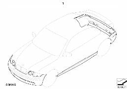 Σετ εξ.μετ.τοποθ. πακέτ.αεροδυν.βοηθημ.M diagram for BMW 3 Series E46 316ti