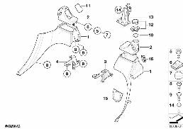 LATERAL TRIM PANEL REAR diagram for BMW Z3 E36 1.9