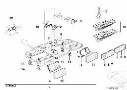 BICYCLE CARRIER, TRAILER COUPLING diagram for BMW 8 Series E31 850Ci