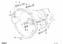 GEARBOX MOUNTING diagram for BMW 7 Series E38 740i