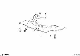 Suspension boîte de vitesses diagram for BMW 5 Series E34 540i
