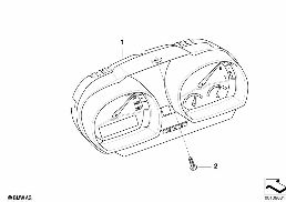 Tableau de bord diagram for BMW Z4 E85 2.5i