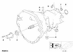 S6S420G HOUSING+ATTACHING PARTS diagram for BMW 3 Series E36 M3