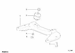 GEARBOX SUSPENSION diagram for BMW 3 Series E36 318tds