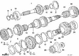 S5D...G DRIVE SHAFT/OUTPUT SHAFT diagram for BMW 3 Series E36 318tds