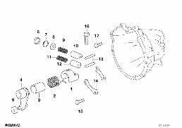 S5D...G INNER GEAR SHIFTING PARTS diagram for BMW 3 Series E36 318tds