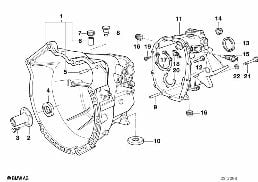 S5D...G HOUSING + MOUNTING PARTS diagram for BMW 3 Series E46 318i