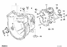S5D...G HOUSING + MOUNTING PARTS diagram for BMW 3 Series E36 318tds