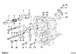 GETRAG 240 INNER GEAR SHIFTING PARTS diagram for BMW 3 Series E21 315