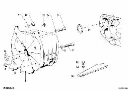 Ccarter de boîte vitesses/pieces/joints diagram for BMW R50/5-R90S 69-76 R50/5