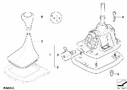 Commande de boite Steptronic SMG diagram for BMW Z4 E85 2.5i