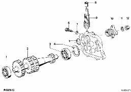 Commande du compteur de vitesse diagram for BMW R50/5-R90S 69-76 R50/5