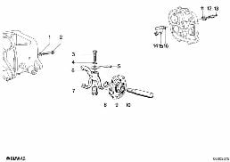 Pcs de cde de vts int./came de commande diagram for BMW R50/5-R90S 69-76 R50/5