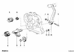 Boîte 4 vitesses avec kickstarter diagram for BMW R50/5-R90S 69-76 R50/5