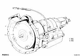 AUTOMATIC TRANSMISSION diagram for BMW 6 Series E24 635CSi