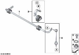 Stabilizátor zadní diagram for BMW Rolls-Royce Phantom RR1 Phantom