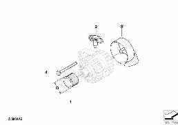 ALTERNATOR, INDIVIDUAL PARTS diagram for BMW 5 Series E61 535d